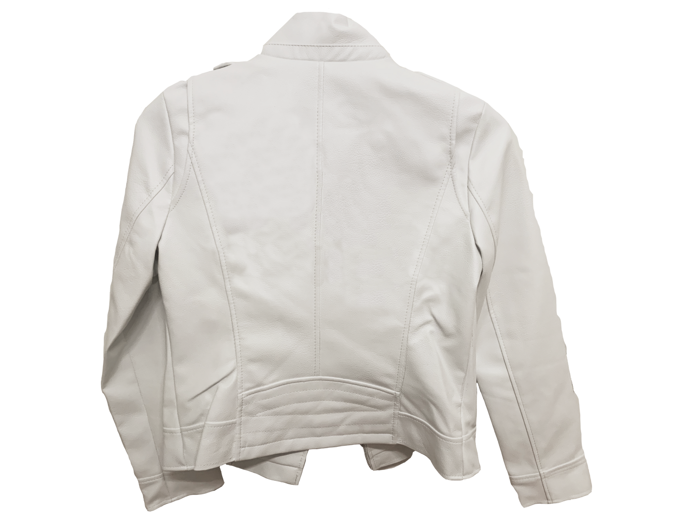 custom white leather jacket
