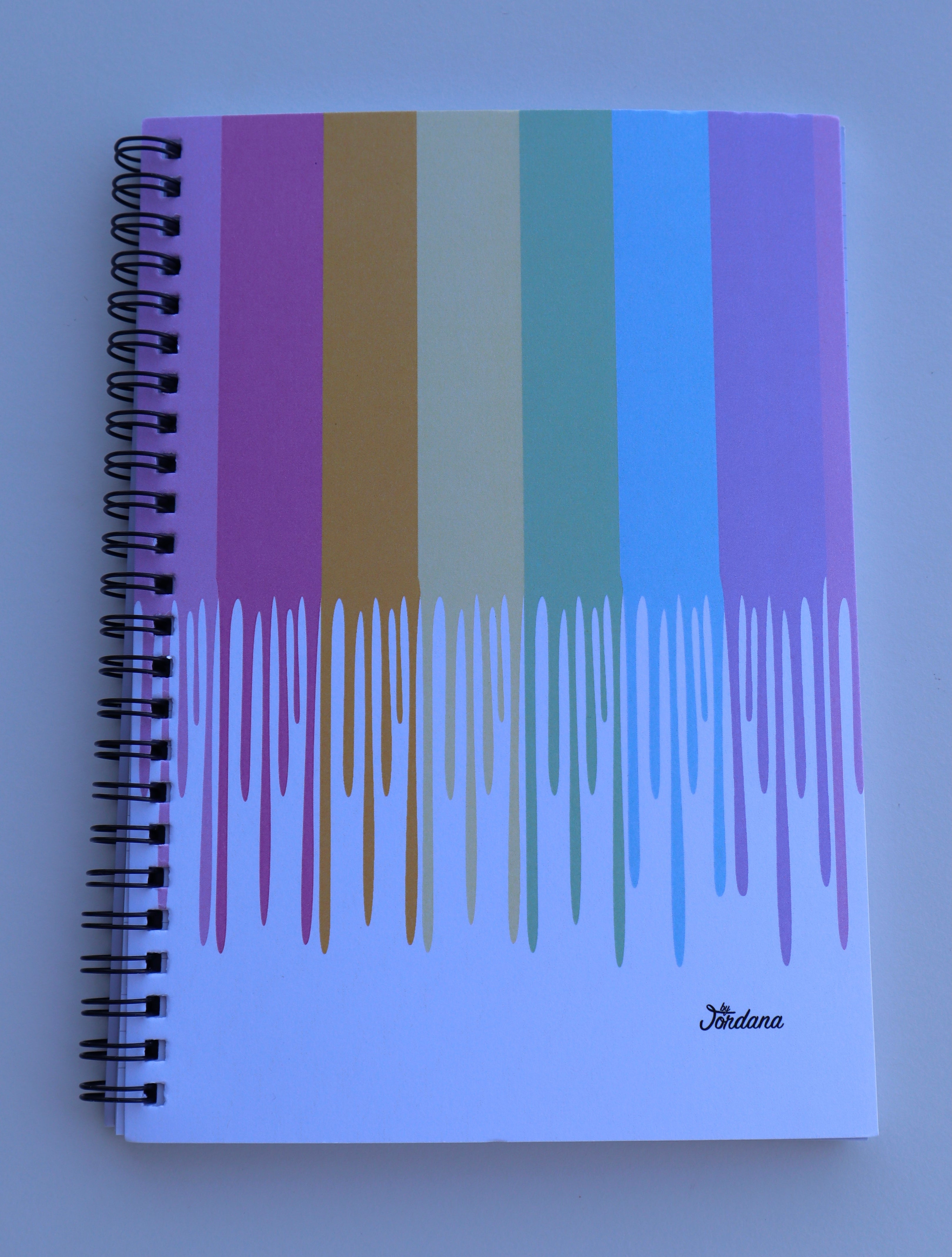 Pastel Drip Spiral Notebook – Jordana