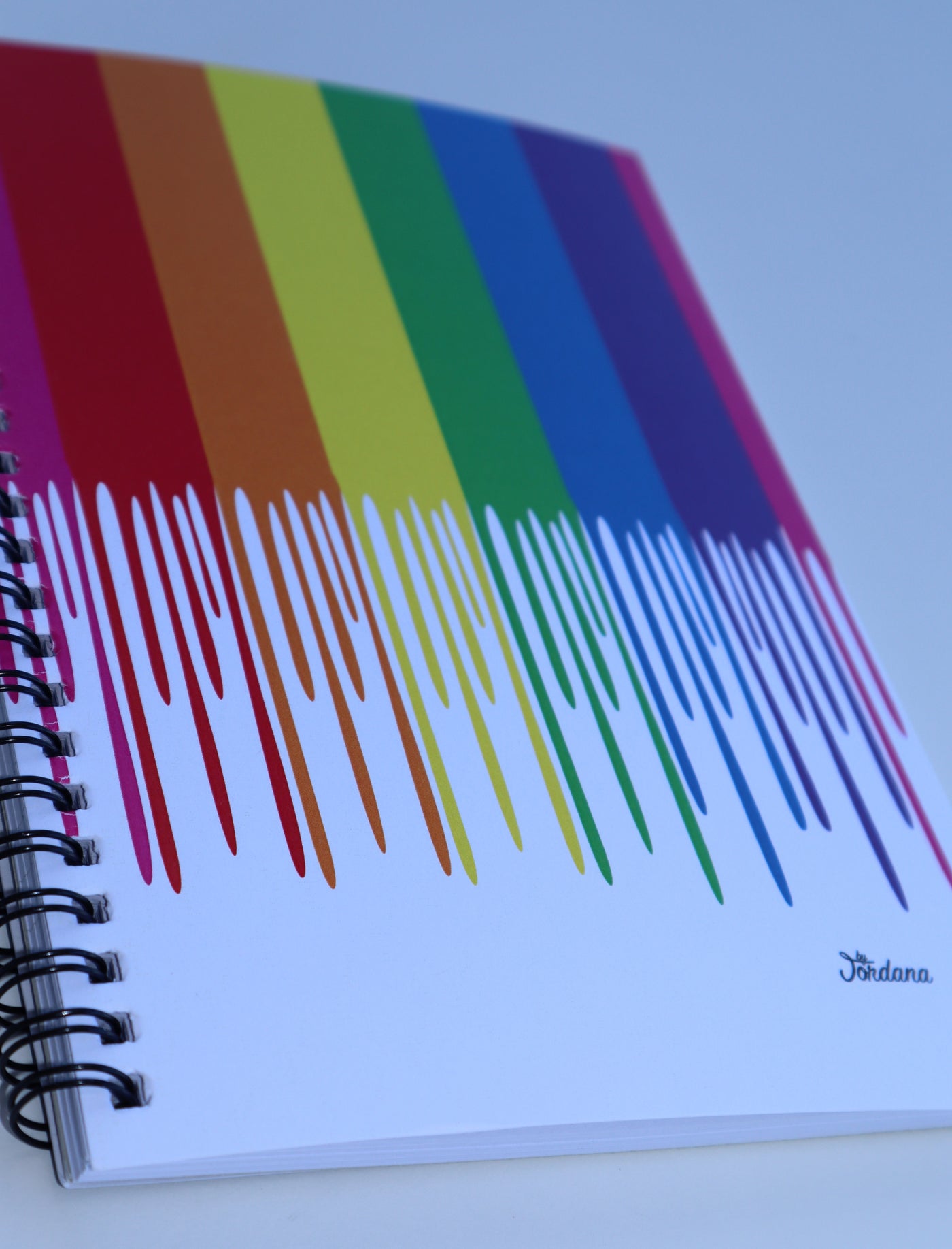 Rainbow Drip Spiral Notebook