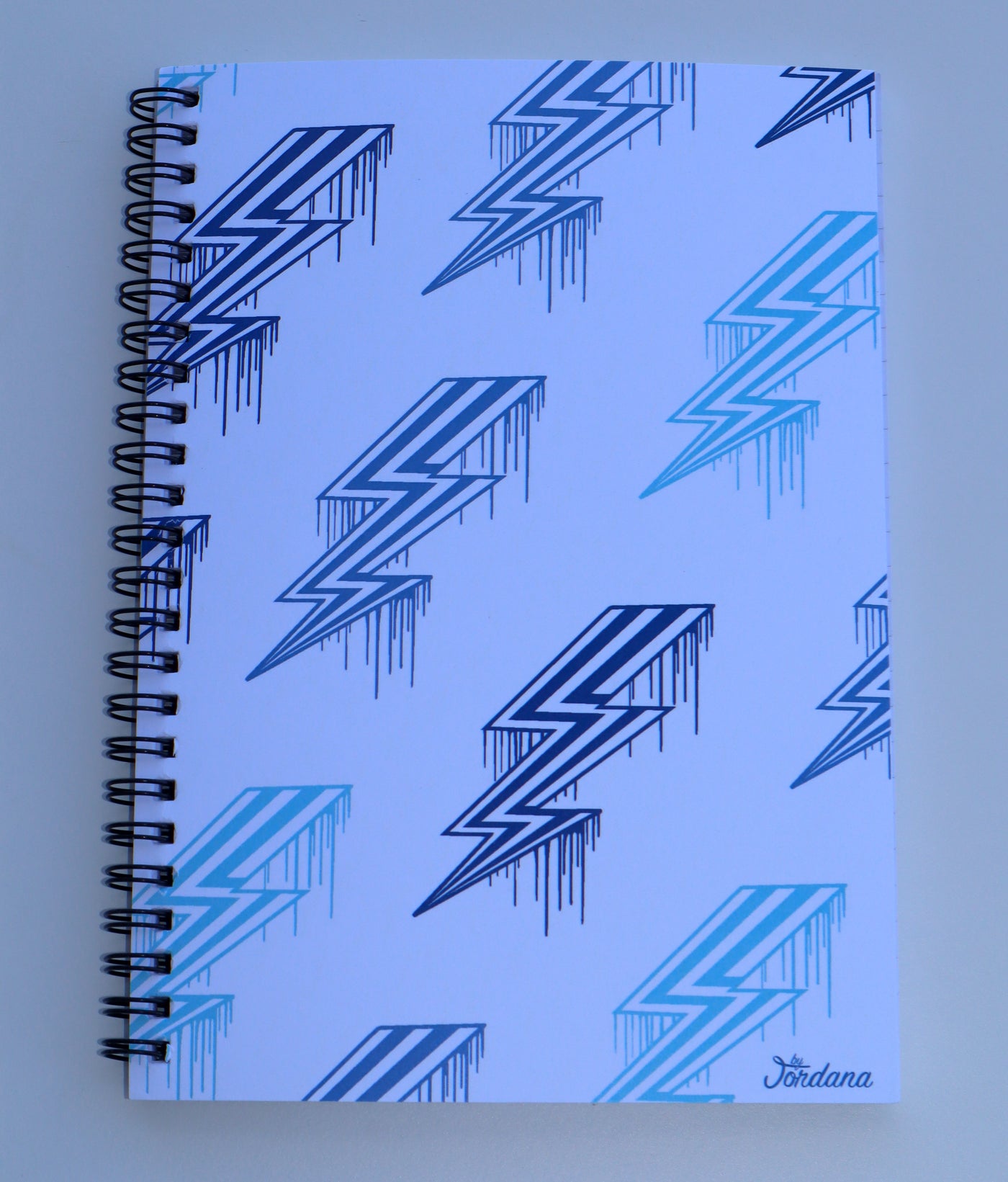 Blue Bolts Spiral Notebook