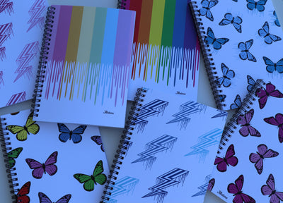 Pack of 7 Spiral Notebooks